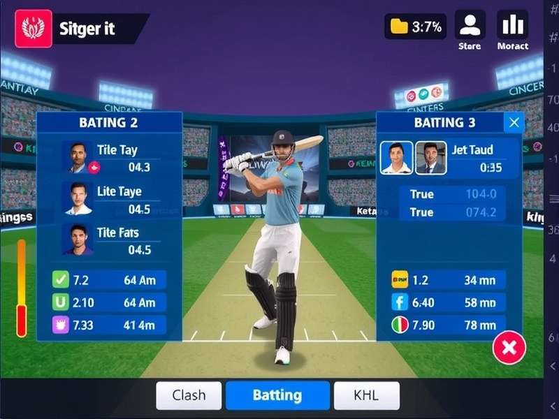 Kolkata Kings Blitz Legend Batting Interface